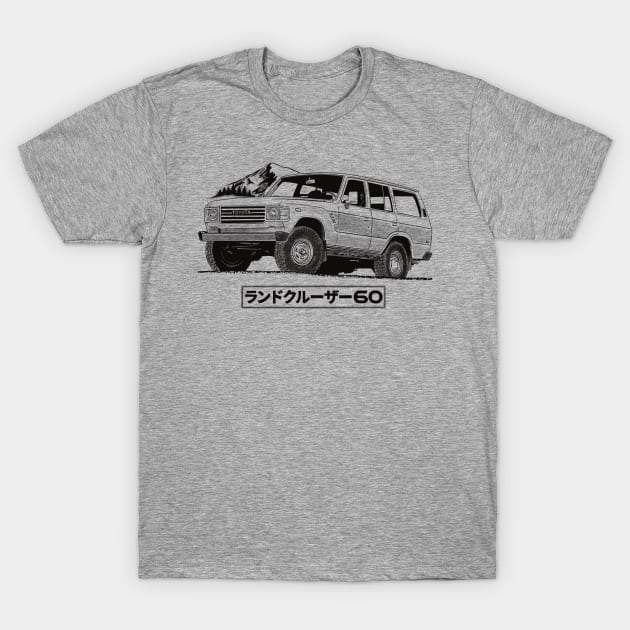 Landcruiser 60 Series T-Shirt by Saturasi